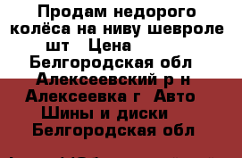 Продам недорого колёса на ниву шевроле 4 шт › Цена ­ 11 000 - Белгородская обл., Алексеевский р-н, Алексеевка г. Авто » Шины и диски   . Белгородская обл.